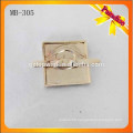 MB305 New Square Embossed Metal Plate Logo Tag For Cap Logo Label Gold Color